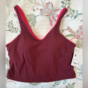 NWT Athleta Transcend V-Neck Crop Bra